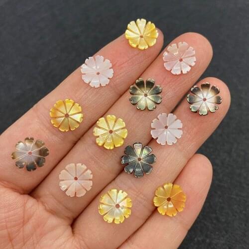 Wholesale Multicolor Flower Shape Pendant Natural Shells for Jewelry Making DIY Handmade Accessories Beaded Decoration Fashion