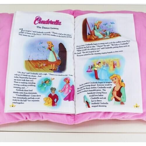 Princess Snow white Seven Dwarfs Toy Baby Plush Cloth Book Kids Early Development Cloth Books Doll