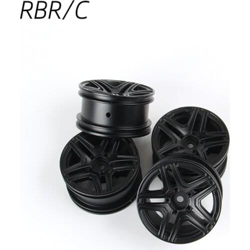 R530 MN86 Original Factory Black And Silver Metal Wheels & Hub Suitable For WPL MN Various RC Cars Models Modified DIY Parts