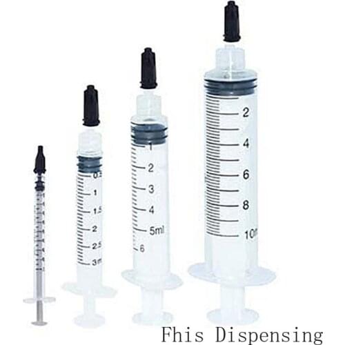 Dispensing Syringes 1ml 3ml 5ml 10ml Plastic with Tip Cap Pack of 30
