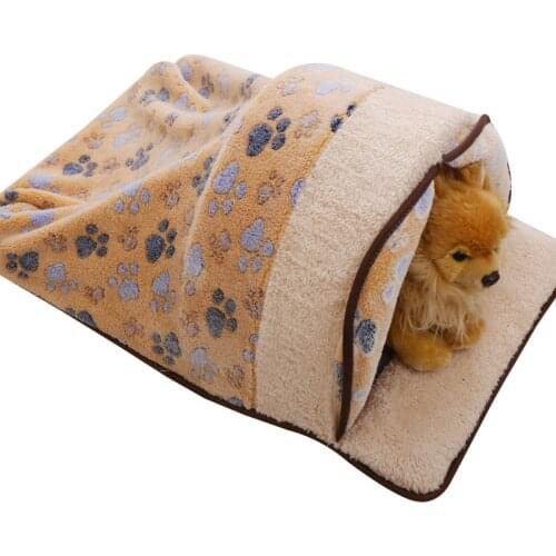 Cat Bed Winter Removable Warm Cat Sleeping Bag Deep Sleep Pet Dog Bed House Cushion Removable Pet Bed Cats Nest Pet Accessories