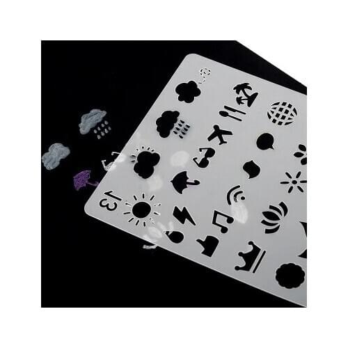 Photo paint templat Handbook Drawing Template Lace Frame Chat Material A6 Size Diy Photo Paint Learning Notebook/coloring