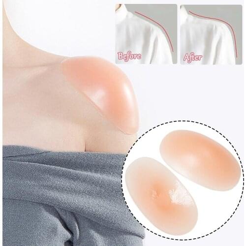 Silicone Shoulder Push-up Pads Anti Slip Shoulder Pads for Shoulder Enhancer Pad Clothing Dress DIY Sewing Accessories