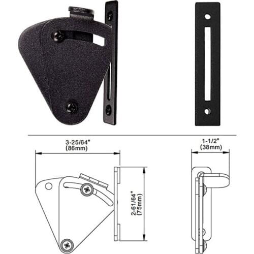 Sliding Barn Door Latch Lock Work for Pocket Doors Garage and Shed Wood Gates N58A