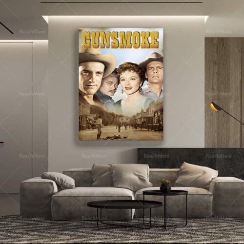 Gunsmoke Western TV Canvas Poster Art Home Deco - (No Frame)