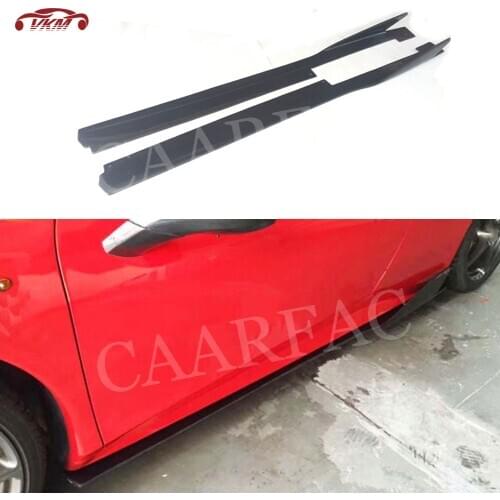 Carbon Fiber Side Skirts Flaps For Ferrari 458 2011-2014 FRP Door Bumper Lip Aprons Winglets Car Styling