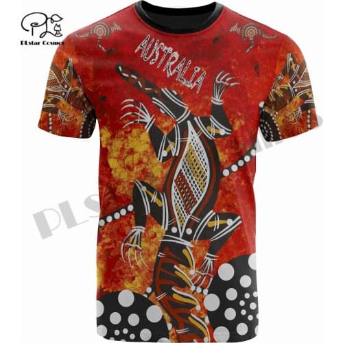 PLstar Cosmos 3DPrint Native Culture Australia Tribal Tattoo Country Turtle Man/Woman Harajuku Streetwear T-Shirt Short Sleeve 2