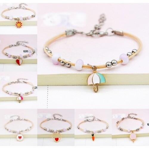 1pc Ceramic Small Fresh Student Jewelry Weaving Couple Bracelet Girlfriend Female Hand Gift