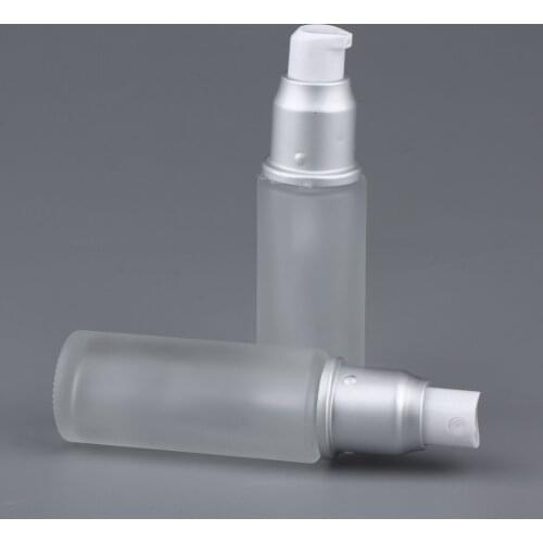 2 Piece Empty Refill Bottle Lotion Pump Dispenser Travelling Container 30ml