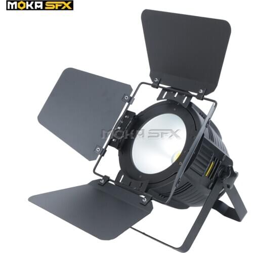 2pcs/lot cob led light RGBW 4in1white /warm 100w cob led par can dmx led cob par light with barn door for disco stage bar club