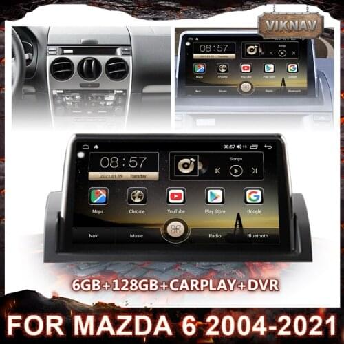 6G+128G Android 10.0 DSP Car Radio Multimedia Video Player For Mazda 6 2004-2021 Navigation GPS 2 din Touch HD Screen Head Unit