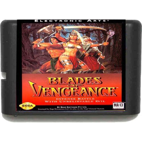 Blades Of vengeance for 16 bit Sega MD Game Card for Mega Drive for Genesis Video Game Console PAL USA JAP