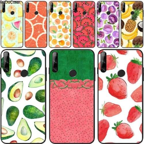 Cartoon fruit Painted Phone Case For Huawei Y5 II Y6 II Y5 Y6 Y7Prime Y9 2018 2019
