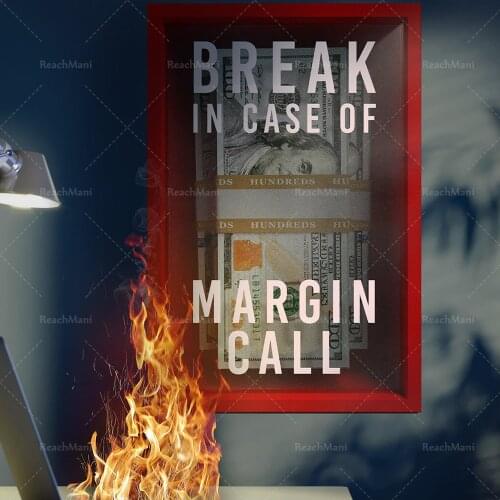 Break In Case Of Margin Call | Canvas Art | Wall Art | Office Decor | Investor | Stock Market | Bitcoin | Crypto | Day Trader