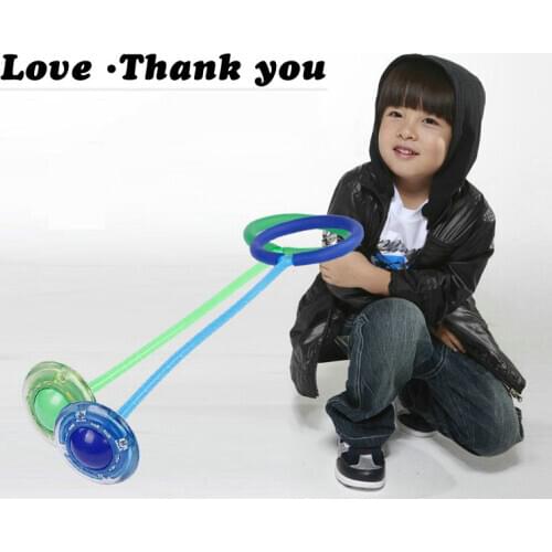 Childrens flash jump ball, adult fitness ball, kindergarten toy jump ball, single leg throw ball, student bouncing ball