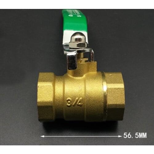 DN20 3/4" BSP Female Big-Body Brass Ball Valve Water Gas With Handle