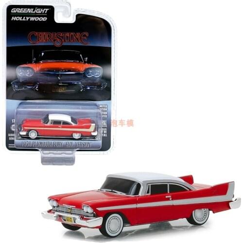 GreenLight 1:64 Hollywood series 1958 Plymouth FURY evl version Christina Collection die-casting alloy car model toys