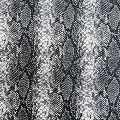 Synthetic PU imitate Python snake skin artificial leather fabric raw material sale by yard