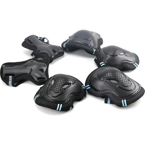 For Adult Kids Men Women 6pcs/set Skating Protective Gear Set Elbow Pads Bicycle Skateboard Ice Skate Roller Bike Knee Protector