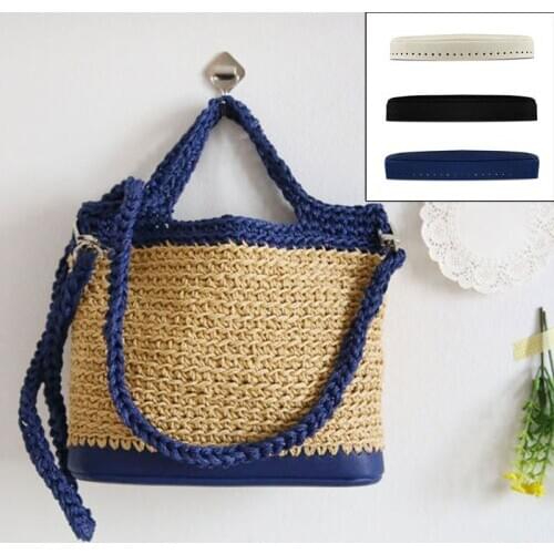 Leather Bottom Base Shaper with Holes for Handbag Bucket Knitting Bag LX9F