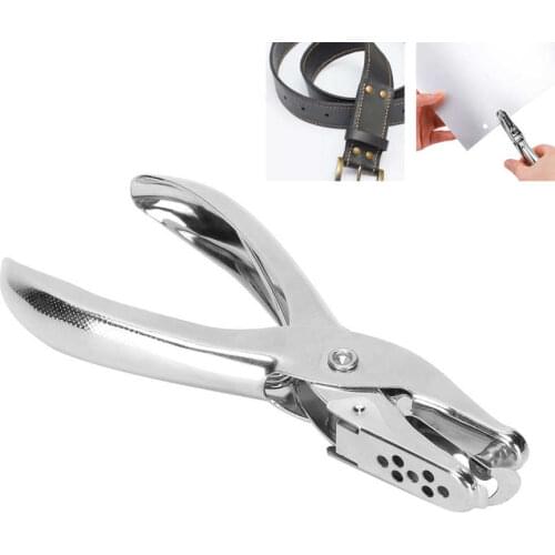 Leather Belt Hole Punching Tool Steel Round Hole Puncher Pliers Home Office Leather Strap Notepad Hole Punching Tool Bag Setter
