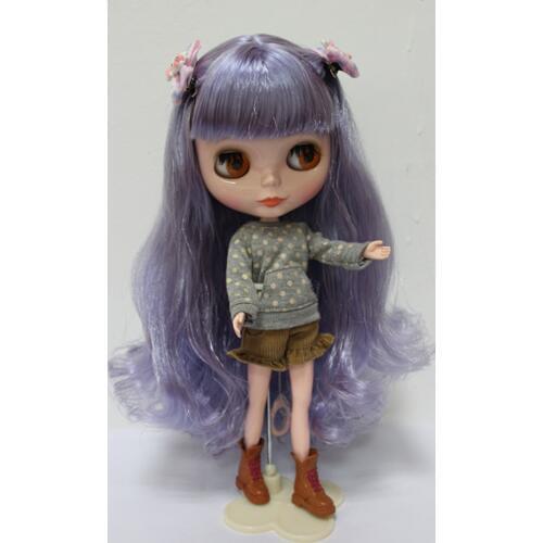 Free Shipping big discount RBL-160DIY Nude Blyth doll birthday gift for girl 4colour big eyes dolls with beautiful Hair cute toy