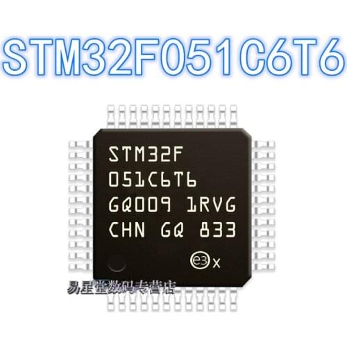 1PCS 100% new original authentic STM32F051C6T6 QFP-48 32F051C6T6 QFP48 32-bit microcontroller chip