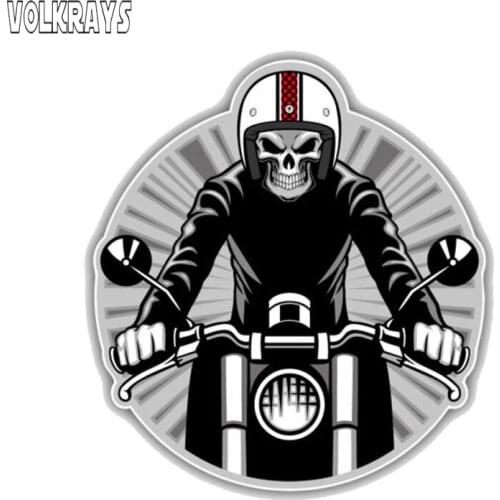 Volkrays Fashion Car Sticker Decoration Evil Biker Accessories High Quality PVC Decal for Passat B6 Lada Vesta Subaru,11cm*10cm