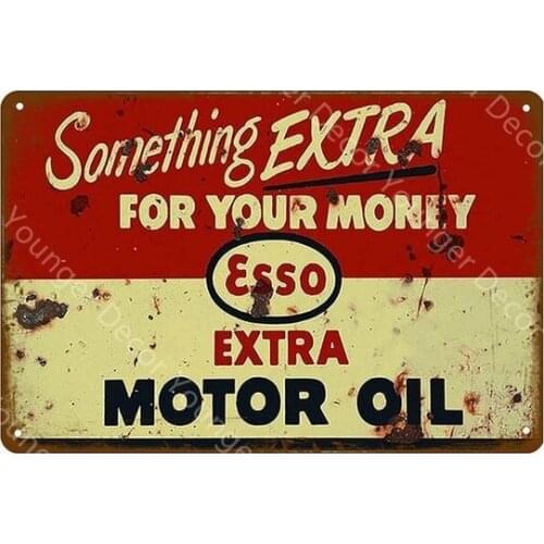 Motorcycles Car Motor Oil Metal Tin Signs Gulf Gas Oil Wall Poster Garage Decor Vintage Metal Painting YI-181