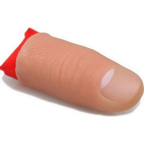 Soft Fake Thumb Tip Finger Fake Magic Trick Close Up Vanish Appearing Finger Trick Props Toy Funny Prank Party Party Acc