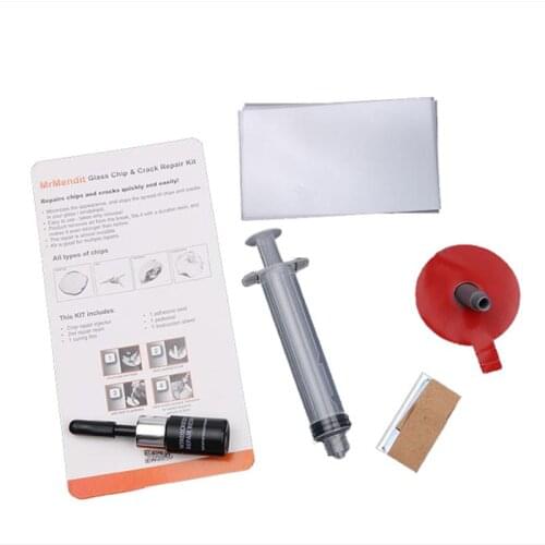 DIY Car Windshield Repair Kit Tools Auto Glass Windscreen Repair Set Give Door Handle Protective Decorative Stickers