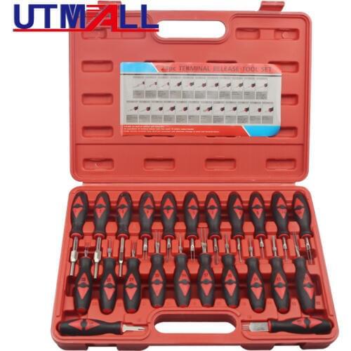23Pcs Universal Automotive Terminal Release Removal Remover Tool Kit Car Electrical Wiring Crimp Connector Pin Extractor Kit