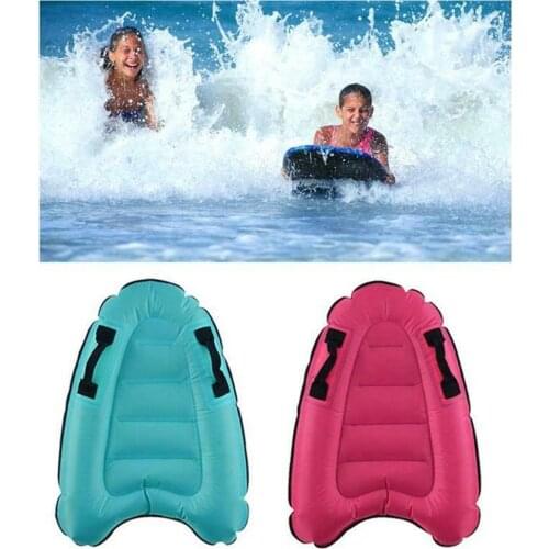 Outdoor Aufblasbare Surfbrett Einfarbig Boje Kickboard Sichere Meer Surfen Kinder Bord L2A0