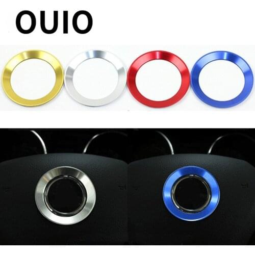 Car Steering Wheel Cover Decoration Ring Stickers For Skoda Octavia 3 2 A5 A7 kodiaq Fabia Rapid Yeti Superb karoq Accessories