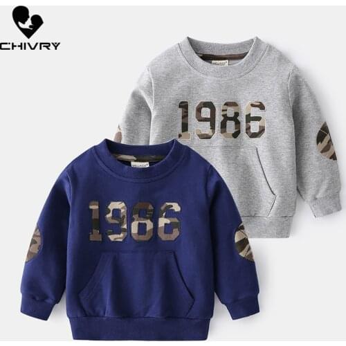 New 2021 Kids Spring Autumn Fashion Sweatshirt Boys Letter Print O-neck Pullover Tops Children Hoodies Sweatshirts Clothing