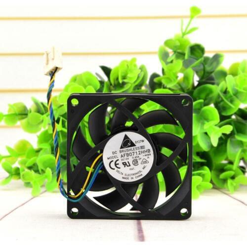 New original AFB0712HHB 12V 0.45A 7015 7CM 4-pin PWM temperature control cooling fan