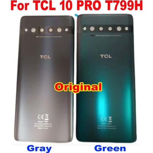 Original Best Back Panel Battery Cover Housing Door Rear Case For TCL 10 PRO T799H Phone Lid Replacement Shell