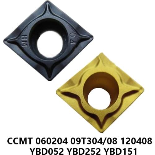 Original Lathe Cutter CCMT060204-HM CCMT09T304-HM CCMT09T308-HM CCMT120408-HM YBD052 YBD151 YBD252 CCMT Turning Tool CNC