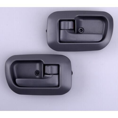 1 Pair Front Grey Interior Door Handle Bezel 69205-08010 69206-08010 Fit for Toyota Sienna 1998 1999 2000 2001 2002 2003