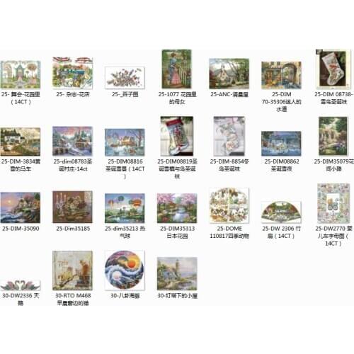 Cross Stitch Embroidery DIM 08738-Snowbird Christmas Stocking Cotton Thread Painting DIY Needlework Kits cross stitch kit