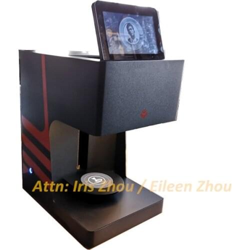High speed CINO latte art printing edible food printer coffee printer cappuccino printer