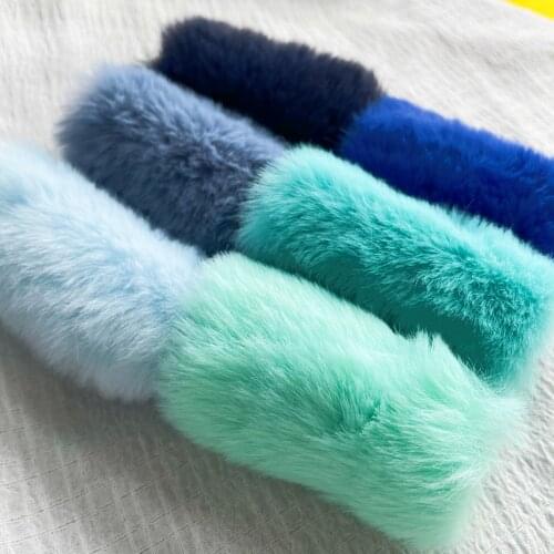 1Pcs 100% Polyester Faux Rabbit Fur Fabric Soft Plush can be doll environment decoration notepad cover clothing fabric accessori