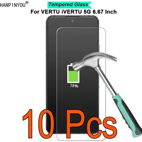 10 Pcs/Lot For VERTU iVERTU 5G 6.67" 9H Hardness 2.5D Ultra-thin Toughened Tempered Glass Film Screen Protector Guard