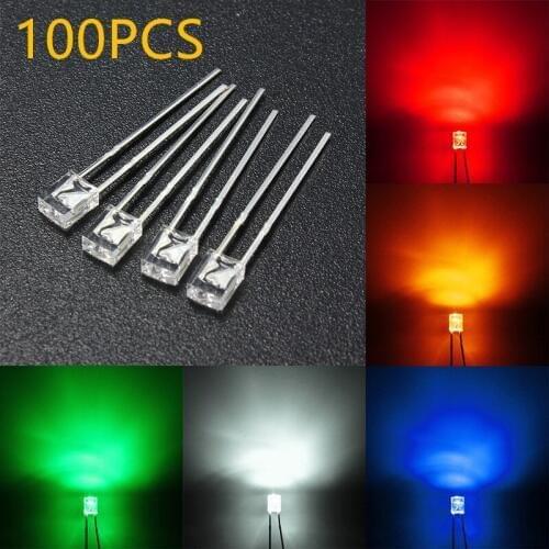 100pcs/lot RGB Flash Red Green Blue Multi Color Light Emitting Diode Round LED Full Color Support Dropshipping