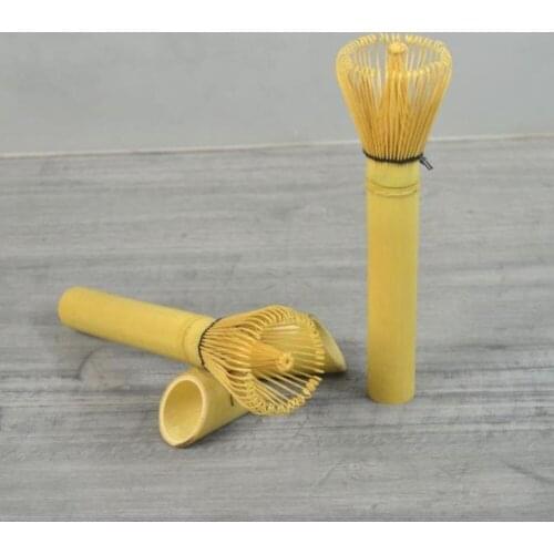 25pcs Green Tea Matcha Whisk Long-handle Bamboo Chasen Whisk Matcha Tea Powder Professional Tea Ceremony Bamboo Brush