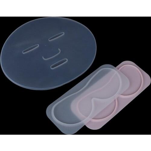 3 Styles Silicone Reuseable Facial Mask Mold For Fruit Vegetable Mask Machine Maker Clear Mask Mold Tray Mask DIY Making Tool