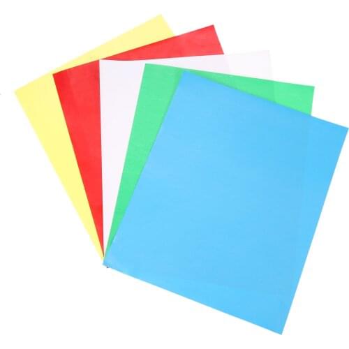 5Pieces/Bag Colorful Tailor One Side Tracing Paper Transfer Patterns Sheets for Fabric Sewing Dressmaking Drafting Crafts Sewing