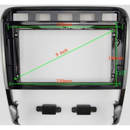 9 INCH Car Audio Frame GPS Navigation Fascia Panel Car dvd Plastic Frame Fascia is suitable for 2009 PORSCHE CAYENNE