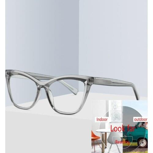 Bifocal Photochromic Reading Glasses Transition Rectangular For Men Women UV400 Sunglasses Readers Anti-UV anti-glare FML