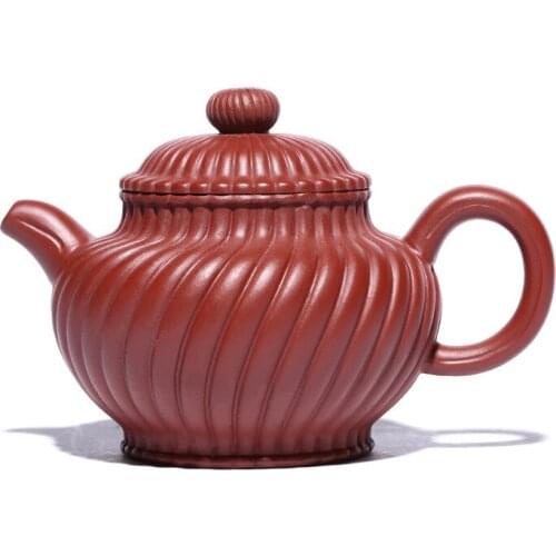 Dahongpao Tendons Zisha Teapot Yixing Handmade Pot Kung-fu Teaware Purple Clay Drinkware For Puer Green Black Chinese Tea